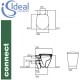 Vaso Connect Ideal Standard Filo Parete con Coprivaso