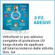 3 Vetrofanie in Pvc adesive di prevenzione per contenere contagio da coronavirus dimensione 21 x 29,7 cm