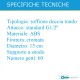 Soffione doccia tondo 15 cm in ABS cromato