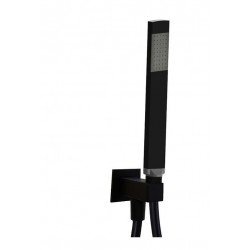 Doccia Paffoni con supporto esterno e flessibile da 150 cm in finitura nero opaco