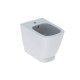 Sanitari Smyle Square Geberit Vaso senza brida rimfree con coprivaso ammortizzato + Bidet in ceramica bianco lucido