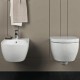 Vaso e Bidet Sospesi iCon Geberit Rimfree con Sedile 