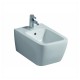 Vaso senza brida Rimfree e Bidet Sospesi iCon Square Geberit con Sedile