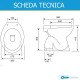 Vaso-Bidet  completo di Sedile Elite Cesabo