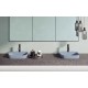 Green lux 42x42 catalano lavabo installazione ad appoggio o semincasso Azzurro Satinato senza troppopieno
