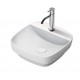 Green lux 42x42 catalano lavabo installazione ad appoggio o semincasso bianco satinato senza troppopieno