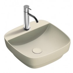 Green lux 42x42 catalano lavabo installazione ad appoggio o semincasso grigio satinato senza troppopieno