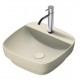 Green lux 42x42 catalano lavabo installazione ad appoggio o semincasso grigio satinato senza troppopieno