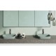 Green lux 42x42 catalano lavabo installazione ad appoggio o semincasso verde satinato senza troppopieno