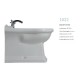 Vaso Kerasan Retrò filomuro con Scarico Traslato + Bidet in ceramica Bianco lucido