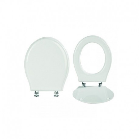 Sedile Wc per Vaso Sospeso Victorian Style azzurra  con cerniere ad espansione attacco dall'alto