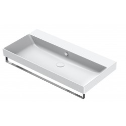 New Zero 100x50 catalano lavabo installazione sospesa, appoggio, semincasso o su mobile bianco satinato con troppopieno