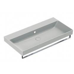 New Zero 100x50 catalano lavabo installazione sospesa, appoggio, semincasso o su mobile cemento satinato con troppopieno