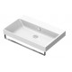 New Zero 75x50 catalano lavabo installazione sospesa, appoggio, semincasso o su mobile bianco lucido con troppopieno