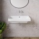 New Zero 75x50 catalano lavabo installazione sospesa, appoggio, semincasso o su mobile bianco satinato con troppopieno