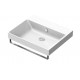 New Zero 60x50 catalano lavabo installazione sospesa, appoggio, semincasso o su mobile bianco lucido con troppopieno