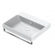 New Zero 60x50 catalano lavabo installazione sospesa, appoggio, semincasso o su mobile bianco satinato con troppopieno