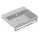 New Zero 60x50 catalano lavabo installazione sospesa, appoggio, semincasso o su mobile cemento satinato con troppopieno