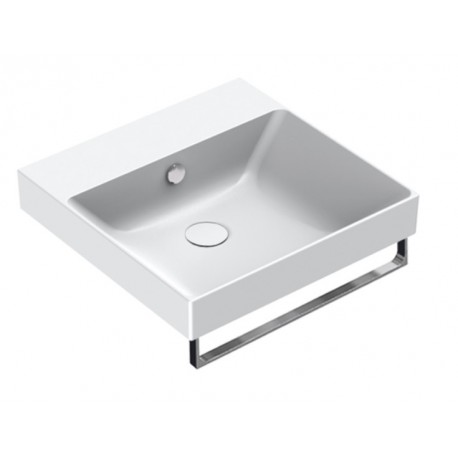 New Zero 50x50 catalano lavabo installazione sospesa, appoggio, semincasso o su mobile bianco satinato con troppopieno