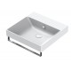 New Zero 50x50 catalano lavabo installazione sospesa, appoggio, semincasso o su mobile bianco satinato con troppopieno