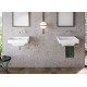New Zero 50x50 catalano lavabo installazione sospesa, appoggio, semincasso o su mobile bianco satinato con troppopieno