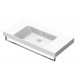 New Zero 100x50 catalano lavabo installazione sospesa, appoggio, semincasso o su mobile bianco lucido cod. 110ZEUP00