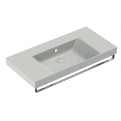 New Zero 100x50 catalano lavabo installazione sospesa, appoggio, semincasso o su mobile cemento satinato cod. 110ZEUPCS