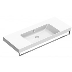 New Zero 125x50 catalano lavabo installazione sospesa, appoggio, semincasso o su mobile bianco lucido cod. 125ZEUP00