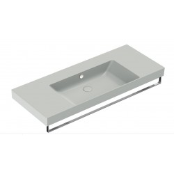 New Zero 125x50 catalano lavabo installazione sospesa, appoggio, semincasso o su mobile cemento satinato cod. 125ZEUPCS