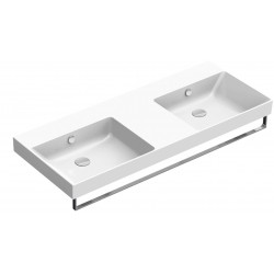 New Zero 150x50 catalano doppio lavabo installazione sospesa, appoggio, semincasso o su mobile bianco lucido