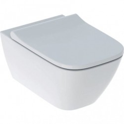 Vaso Sospeso Smyle Square Geberit con sistema senza brida Rimfree con Sedile Wc art. 500.683.01.1