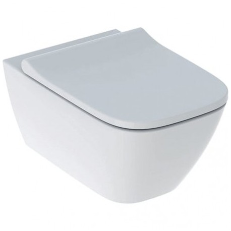 Vaso Sospeso Smyle Square Geberit con sistema senza brida Rimfree con Sedile Wc art. 500.683.01.1