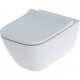 Vaso Sospeso Smyle Square Geberit con sistema senza brida Rimfree con Sedile Wc art. 500.683.01.1