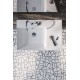 New Zero 75x50 catalano lavabo installazione sospesa, semincasso o su mobile bianco lucido con piano di appoggio a destra