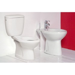 Vaso con Cassetta Monoblocco e Bidet Elite Cesabo