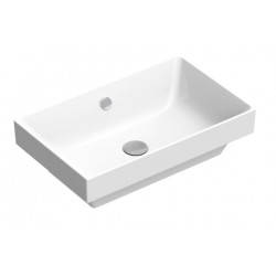 New Zero 60x37 catalano lavabo installazione ad appoggio o semincasso bianco lucido cod. 16037VE00