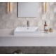 New Zero 60x37 catalano lavabo installazione ad appoggio o semincasso bianco lucido cod. 16037VE00