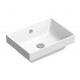 Collezione  New Zero 50x37 catalano lavabo installazione ad appoggio o semincasso bianco lucido cod. 15037VE00