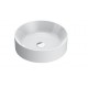 Collezione  New Zero 45x45 catalano lavabo tondo installazione ad appoggio bianco lucido cod. 145TZE00