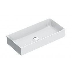 Collezione Verso 75x35 catalano lavabo installazione ad appoggio bianco lucido cod. 17535ZE00