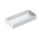 Collezione Verso 75x35 catalano lavabo installazione ad appoggio bianco satinato cod. 17535ZEBM