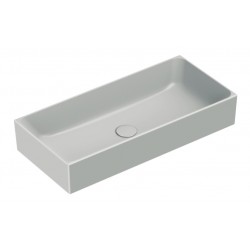 Collezione Verso 75x35 catalano lavabo installazione ad appoggio cemento satinato cod. 17535ZECS