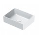 Collezione Verso 45x35 catalano lavabo installazione ad appoggio bianco satinato cod. 14535ZEBM