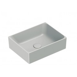 Collezione Verso 45x35 catalano lavabo installazione ad appoggio cemento satinato cod. 14535ZECS