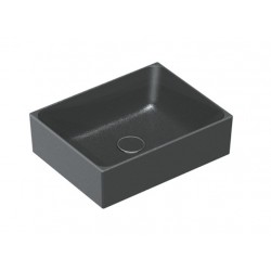 Collezione Verso 45x35 catalano lavabo installazione ad appoggio nero satinato cod. 14535ZENS