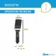 Doccetta monogetto nera opaco in abs effetto soft touch con attacco universale