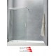 Doccia walk-in con porta scorrevole "Soft Close" Cristallo 6 mm con Trattamento Anticalcare Altezza 200 cm art. LIP18