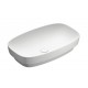 Green lux 65x40 catalano lavabo installazione ad appoggio, semincasso, su mobile bianco satinato senza troppopieno 165AGRLXBM