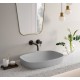 Green lux 65x40 catalano lavabo installazione semincasso cemento satinato senza troppopieno cod. 165AGRLXCS