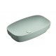 Green lux 65x40 catalano lavabo installazione ad appoggio, semincasso, su mobile verde satinato senza troppopieno 165AGRLXVS